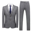 Korean Striped Three-piece Business Suit