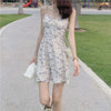 Waist Slimming Floral Strap Dress For Women