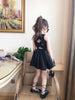 Net Red Girls Back Cross Dress Puff Skirt Children's Clothing