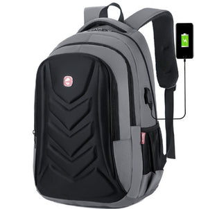 Men's USB Charging Waterproof Laptop Backpack