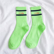 Tube socks two bar letters casual tide socks