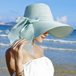 Beach sun protection straw hat