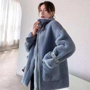 Long woolen coat one coat