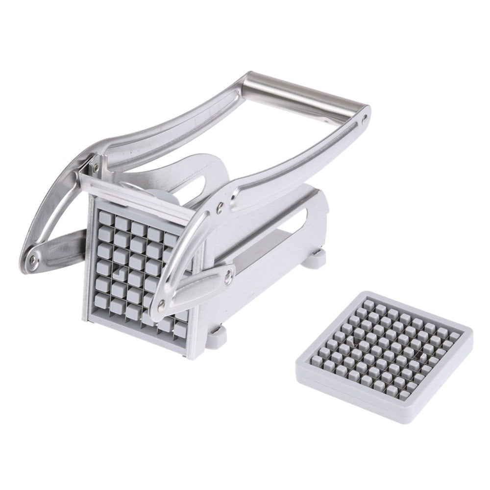 kitchen gadgets 2 Blades Potato Cutter Chopper Stainless French Fries Slicer