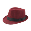 Fashion Personality Linen Top Hat Men