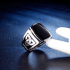 Vintage Men's Ring Jewelry Wholesale Black Dripping Men