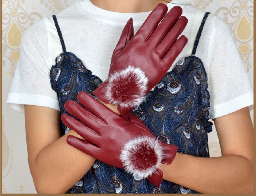 Women's warm riding gloves