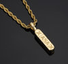 Tide brand men and women XANAX pendant Pure copper gold plated hip hop necklace jewelry