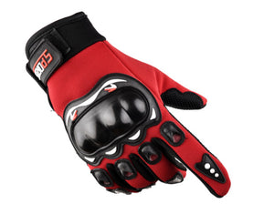 Protective shell motorcycle gloves