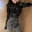 Alpscommerce Retro Sexy Lace Top Women