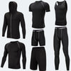 Running Workout Clothes Men 7pcs Jogging Tights set of underwear Gym Fitness sports sets