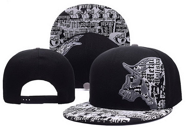 Metal men and women hip-hop hat