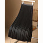 Pure-color High-grade Satin Pleated Skirt Large Size With A Half Skirt