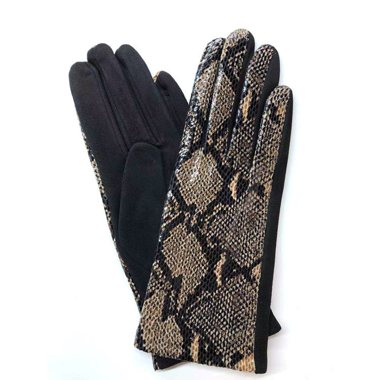 Warm outdoor cycling gloves