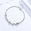 S925 Sterling Silver Bracelet Jewelry Diamond crystalfashionable female jewelry factory wholesale agent silver