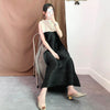 Pleated loose oversized long skirt