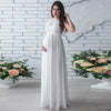 Maternity Gown Chiffon Maxi Dress Baby Shower Clothes