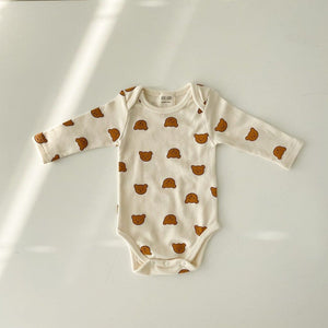 Cartoon Bear Print Clothes Casual Clothing Suit