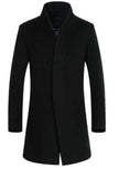 men's long section Slim coat wool coat coat windbreaker jacket