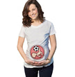 Football Baby Kicking Pregnant Woman T-shirt Top