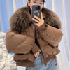 Women's Fashion Down Jacket Fur Coat