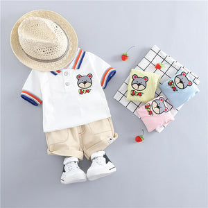 Children's clothing Korean short sleeve suit