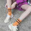 Tube socks two bar letters casual tide socks