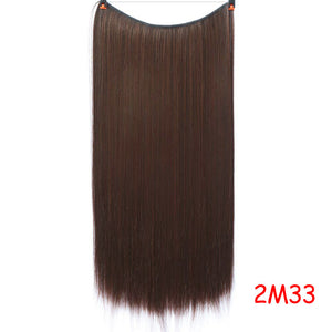 Straight And Curly Hair High Temperature Silk Fish Line Hair Extension Piece