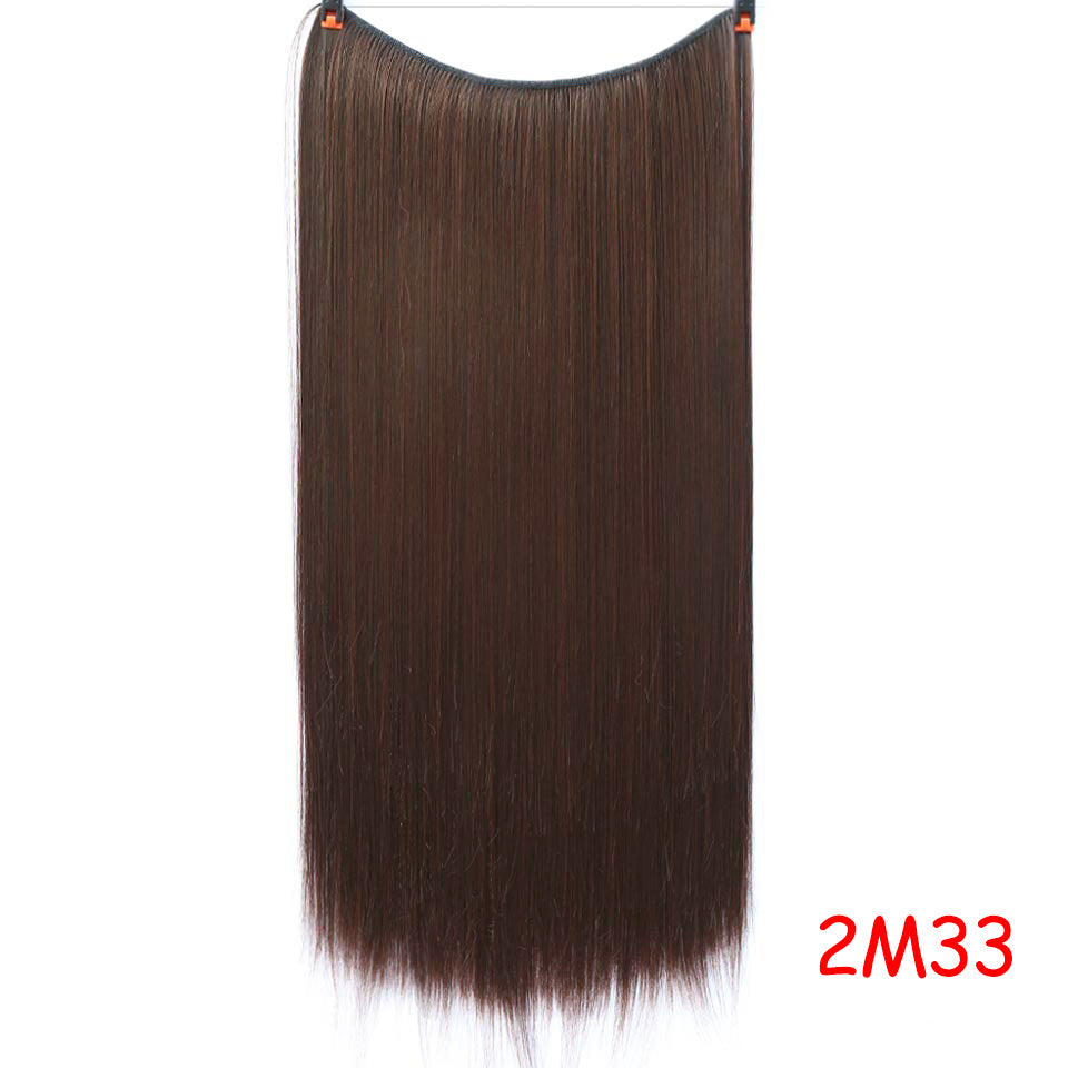 Straight And Curly Hair High Temperature Silk Fish Line Hair Extension Piece