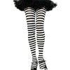 Masquerade party striped stockings