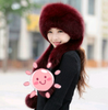 Autumn And Winter New Men And Women Fur Grass Fox Fur Hat Dome Mongolian Hat Thick Warm Russian Wind Snow