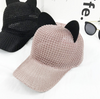 Summer Cute Cat Ear Breathable Solar Mesh Baseball Caps