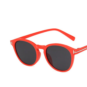 T-shaped round sunglasses