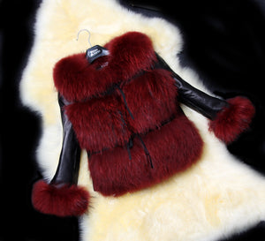 Faux fur coat