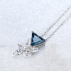 S925 Sterling Silver Floral Micro Pendant Female Necklace