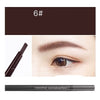 Double automatic eyebrow pencil with eyebrow brush