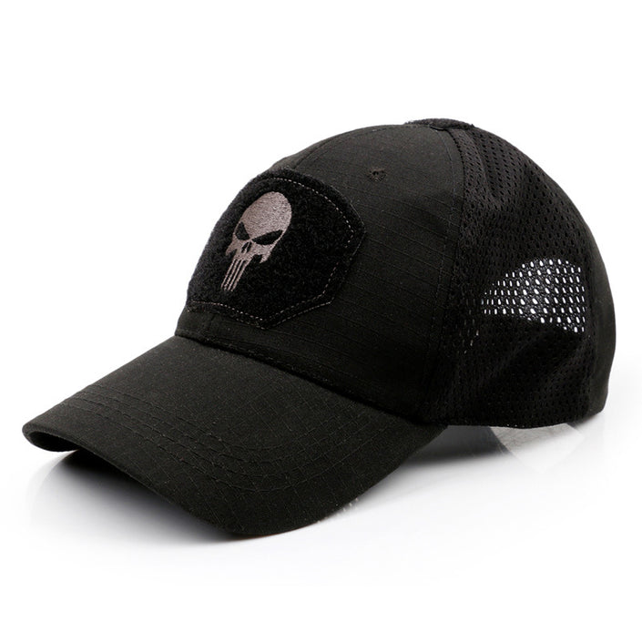 Skull embroidery baseball cap