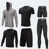 Running Workout Clothes Men 7pcs Jogging Tights set of underwear Gym Fitness sports sets