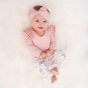 Cute Baby Girl Clothes Toddler Kids Tops Leggings Headband 3pcs