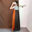 Pleated loose oversized long skirt