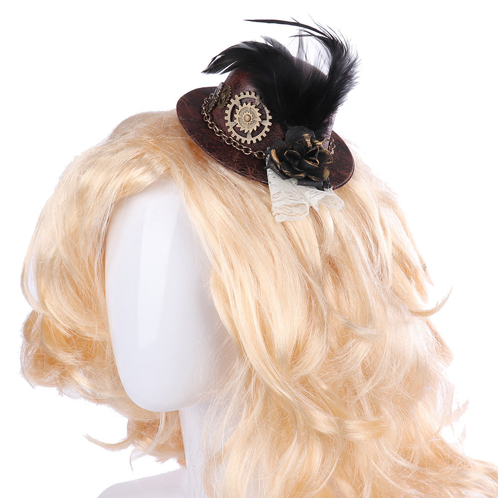 Gothic Mini Top Hat Steampunk Little Hat