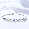 S925 Sterling Silver Bracelet Jewelry Diamond crystalfashionable female jewelry factory wholesale agent silver