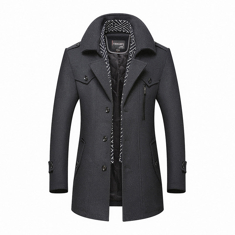 Padded cotton coat and wool coat