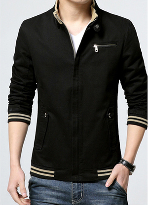 Casual Jacket Coat Men's Fashion Washed Pure Cotton Brand-Clothing Jackets Male Coats