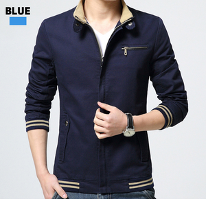 Casual Jacket Coat Men's Fashion Washed Pure Cotton Brand-Clothing Jackets Male Coats