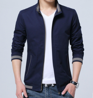 Casual Jacket Coat Men's Fashion Washed Pure Cotton Brand-Clothing Jackets Male Coats