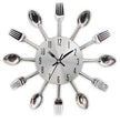 Spoon Fork Wall Mounted Kitchen Clock