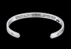 Mantra Bracelet With Quotes Stainless Steel Cuff Inspirational Jewelry