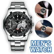 Waterproof Men's Stainless Steel Quartz Analog Wrist Watch Date Business Gift