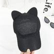 Summer Cute Cat Ear Breathable Solar Mesh Baseball Caps